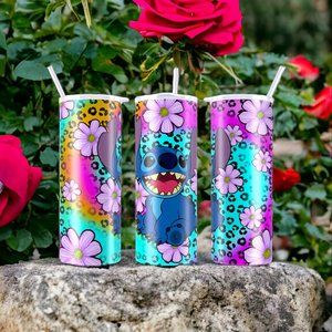 ***SUPER CUTE STITCH  20oz STAINLESS STEEL INSULATED SKINNY TUMBLER ( 1PC )